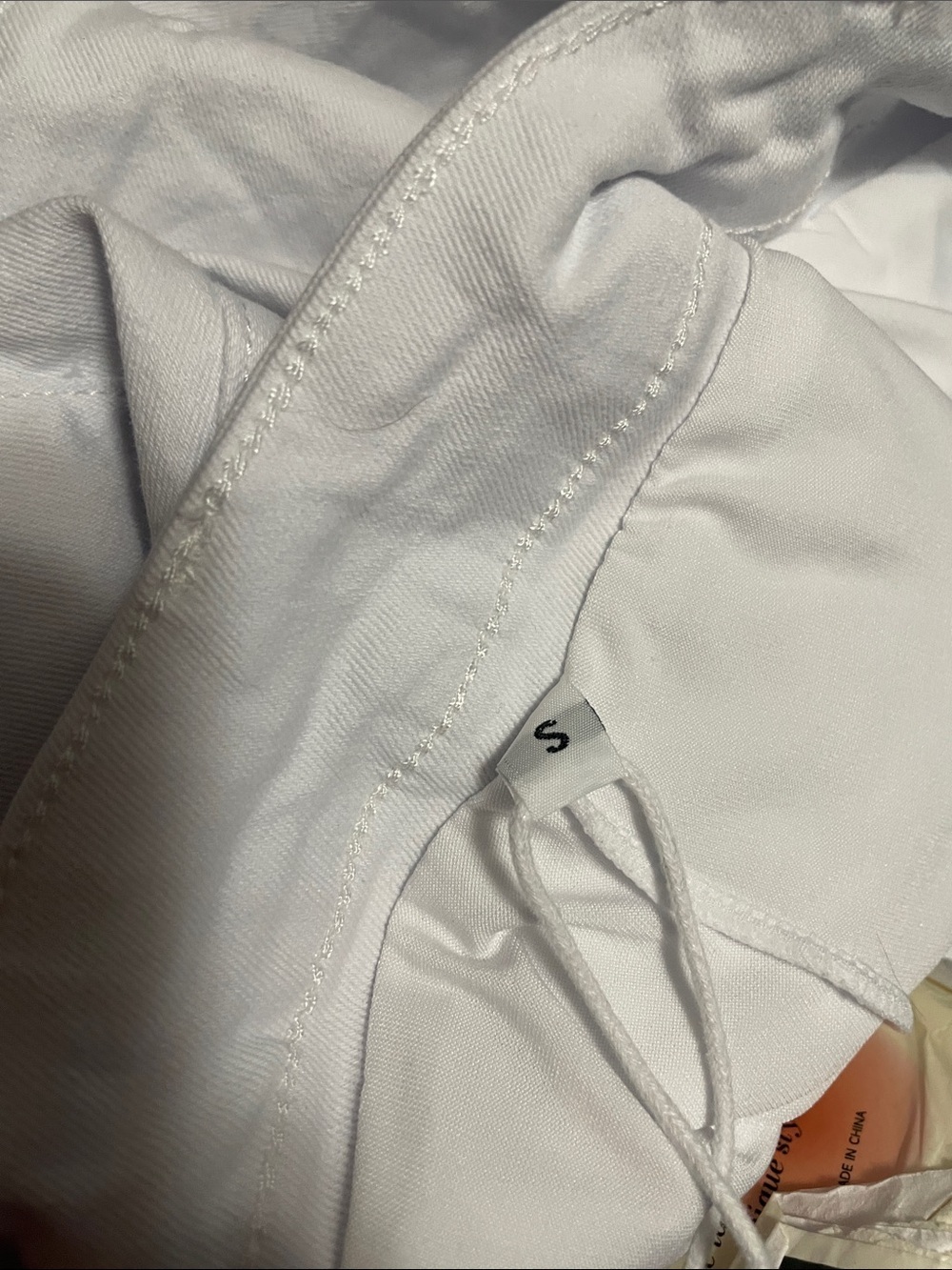 Eddoyee Size Small White High-Rise Women's Mini skort with Front Pockets - Picture 7 of 7